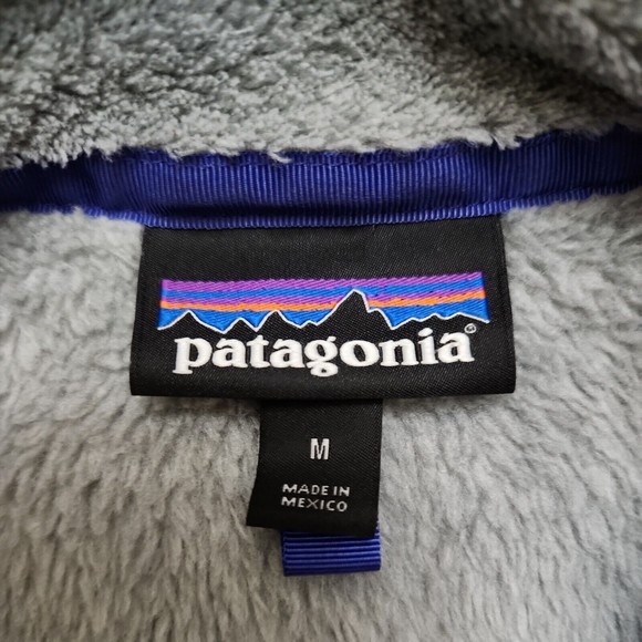 Patagonia Re-tool Snap-T Pullover Fleece Jacket Coat Womens M Gray - Picture 5 of 8